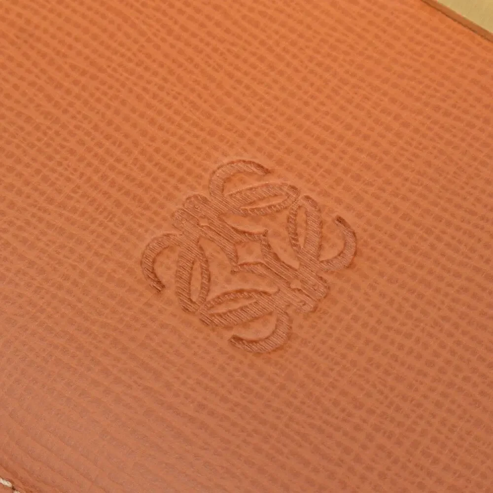 LOEWE Anagram Embossing Leather Clutch Bag Brown 13-15” Laptop Case Sleeve